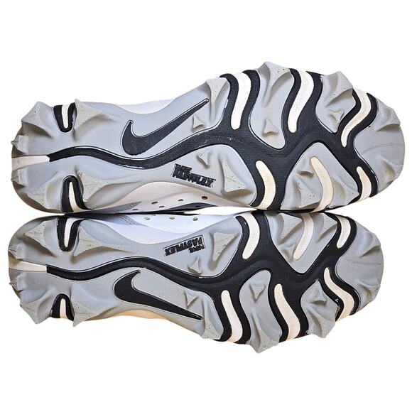 Nike Huarache 4 Baseball Cleats Keystone Mens Sz 7 DJ6524-100 White Black - Picture 7 of 9